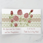 私たちの素晴らしいナースに感謝 カード (内部)