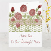 私たちの素晴らしいナースに感謝 カード (黄色い花)