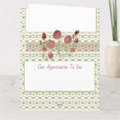 私たちの素晴らしいナースに感謝 カード (裏面)