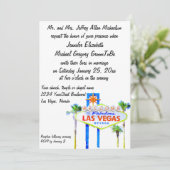 私たちの素晴らしいラスベガスでの結婚式へようこそ 招待状 (スタンド正面)