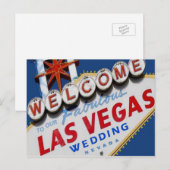 私たちの素晴らしいラスベガス ウェディング ポストカードへようこそ 案内ポストカード (正面/裏面)