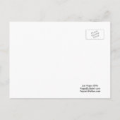 私たちの素晴らしいラスベガス ウェディング ポストカードへようこそ 案内ポストカード (裏面)