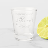 私たちの素晴らしいラブストーリー結婚式の引き出物ボンボニエール ショットグラス (裏面)