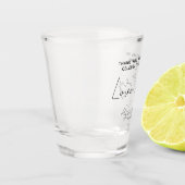 私たちの素晴らしいラブストーリー結婚式の引き出物ボンボニエール ショットグラス (左)