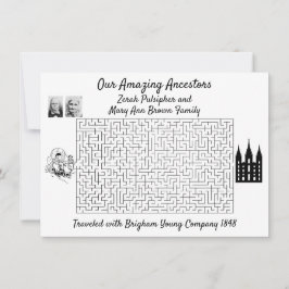 私たちの素晴らしい祖先の写真懇親会招待状