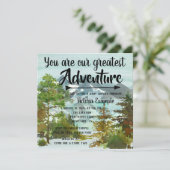 私たちの素晴らしアドベンチャーの赤ん坊のシャワーの習慣 招待状 (スタンド正面)