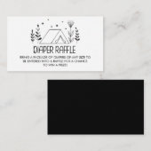 私たちの素晴らしアドベンチャーベビーシャワーおむつラッフル エンクロージャーカード (正面/裏面)