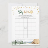 私たちの素晴らしアドベンチャーベビーシャワーBingoゲーム 招待状 (正面)