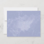 私たちの素朴ハートブルー結婚の感謝 サンキューカード (裏面)