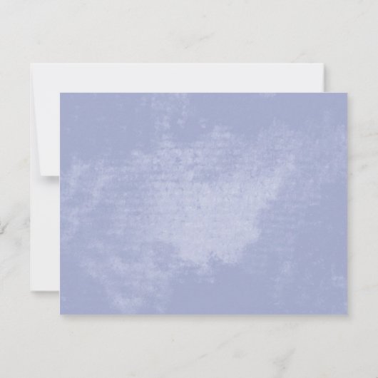 私たちの素朴ハートブルー結婚の感謝 サンキューカード (裏面)