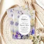 私たちの素朴小さな野草の赤ちゃんシャワー 招待状