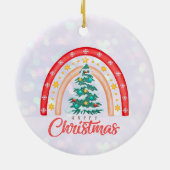 私たちの結婚した初めてのクリスマスミスター・アンド・ミセス・セラミック・オルナム セラミックオーナメント (裏面)