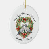 私たちの結婚した初めてのクリスマス、彼らのためのオーナメント セラミックオーナメント (右)