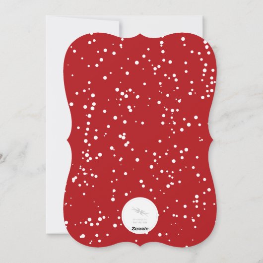 私たちの結婚した小さな初めてのクリスマスの写真結婚の シーズンカード (裏面)