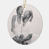 私たちの結婚した最初の、私たちの新しい家、クリスマス2020 セラミックオーナメント (左)