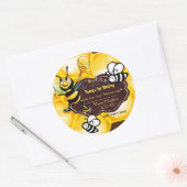 私たちの結婚式に来てくれてありがとう（オーダーメイド） ラウンドシール (封筒)