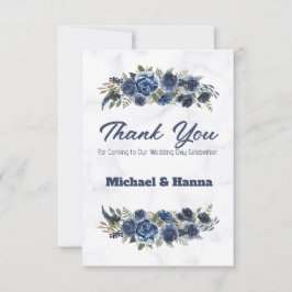 私たちの結婚式に来てくれてありがとう サンキューカード