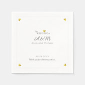 私たちの結婚式のレセプションスタンダードカクテル スタンダードカクテルナプキン (正面)