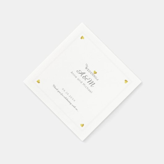 私たちの結婚式のレセプションスタンダードカクテル スタンダードカクテルナプキン (角)