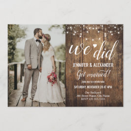 私たちの結婚式の披露宴 招待状