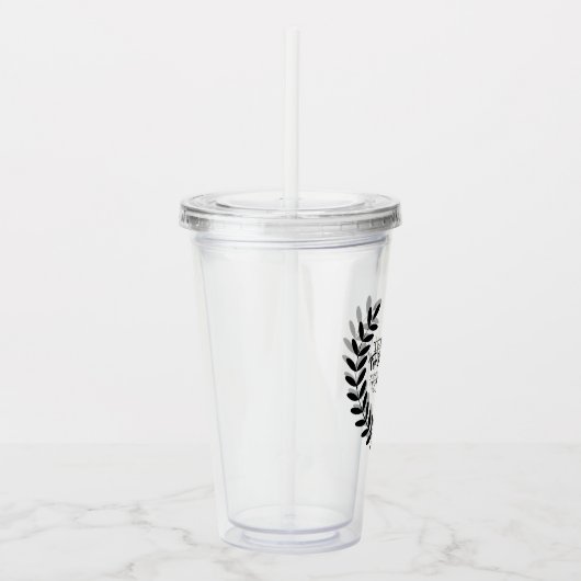 私たちの結婚式の日に私たちと一緒にいてくれてありがとう アクリルタンブラー (右)