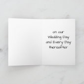 私たちの結婚式の日に、いつも私の手を永遠に持って カード (内部)