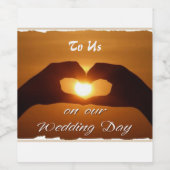 私たちの結婚式の日に ワインラベル (シングルラベル)