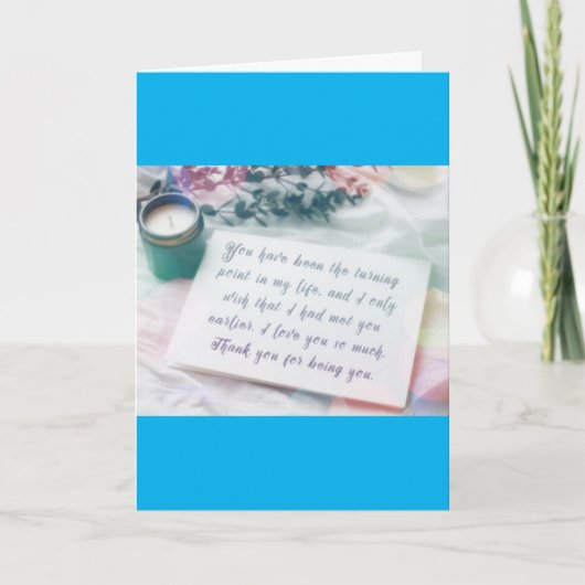 私たちの結婚式の日に、Uのための特別なカードで愛 カード (正面)