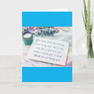 私たちの結婚式の日に、Uのための特別なカードで愛 カード