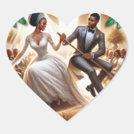 私たちの結婚式の日のブリスステッカー ハートシール