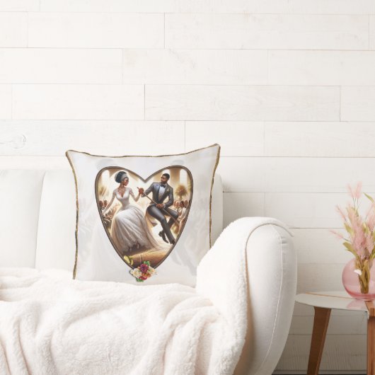 私たちの結婚式の日の至福エレガント クッション (ソファ)