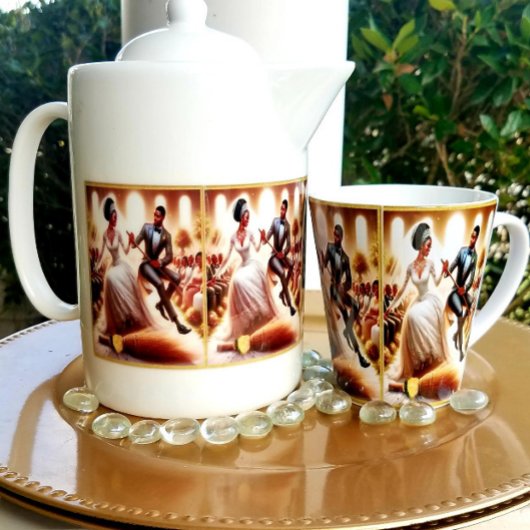 私たちの結婚式の日ブリスエレガントラテマグ カフェラテマグ