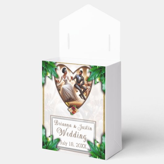 私たちの結婚式の日至福 フェイバーボックス (オープン)