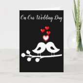 ***私たちの結婚式の日***愛鳥/永遠の愛 カード (正面)