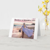 **私たちの結婚式の日**新しいライブを一緒に開始 カード (黄色い花)