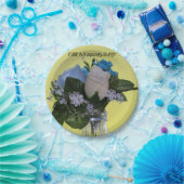 私たちの結婚式の日（花）紙プレート ペーパープレート (パーティー)