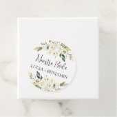 私たちの結婚式ラウンド フェイバータグ (インサイチュ)