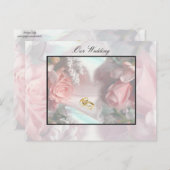 私たちの結婚式招待状はがき インビテーションポストカード (正面/裏面)