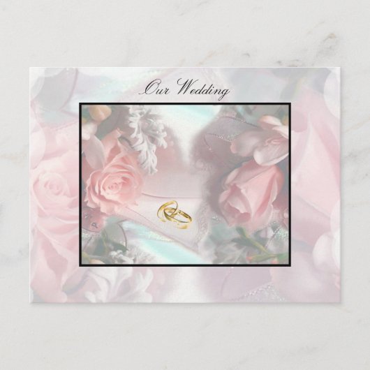 私たちの結婚式招待状はがき インビテーションポストカード (正面)