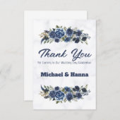 私たちの結婚式来の日をありがとう サンキューカード (正面/裏面)