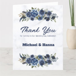 私たちの結婚式来の日をありがとう サンキューカード