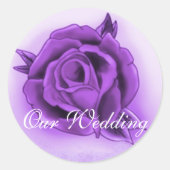 私たちの結婚式用シール ラウンドシール (正面)