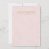 私たちの結婚式　ゴールドフレーム　スペイン風結婚式招待状 招待状 (裏面)