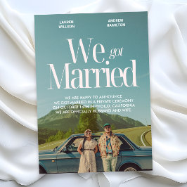 私たちの結婚式 ヴィンテージ エステティック フォト 案内状