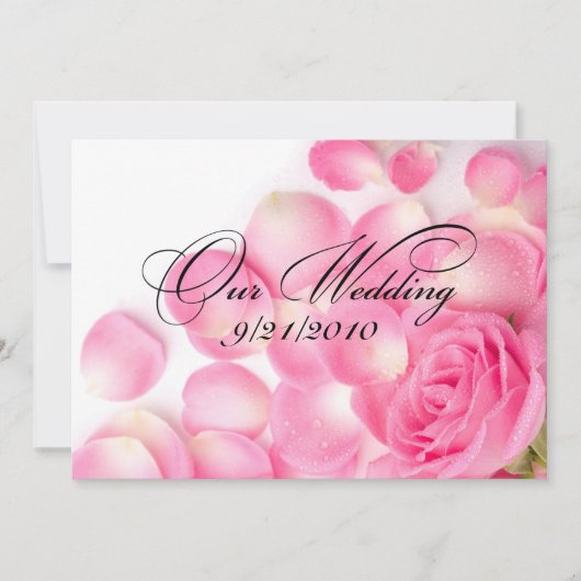 私たちの結婚式 招待状 (正面)