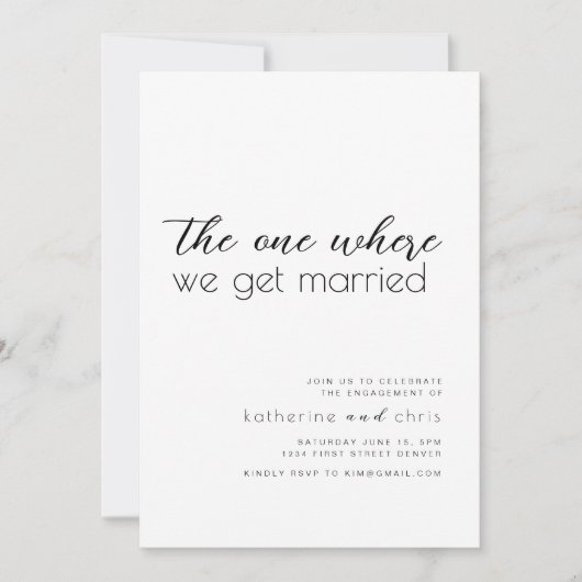 私たちの結婚式 招待状 (正面)