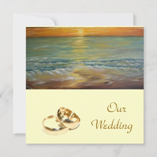 私たちの結婚式 - 結婚式の招待状 招待状 (正面)