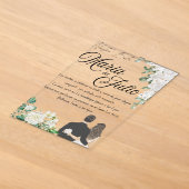 私たちの結婚式/Nuestra+Boda/Our+Wedding アクリル招待状 (レイダウン)