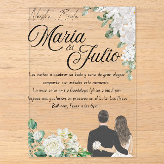 私たちの結婚式/Nuestra+Boda/Our+Wedding アクリル招待状