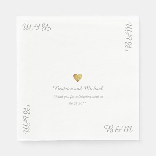 私たちの結婚披露宴 スタンダードランチョンナプキン (正面)